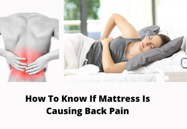 How to know if mattress is causing back pain