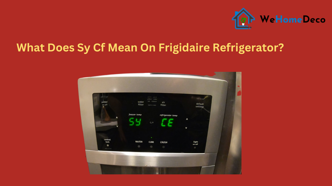 sy ef frigidaire code